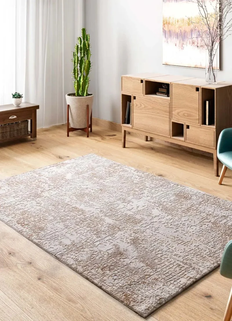 Oris 5351 rug in abstract style, beige