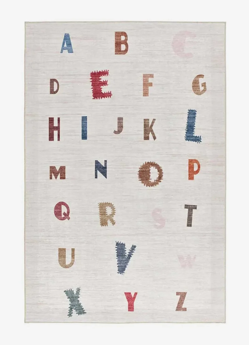 Candy 24082 children's rug with multicolored alphabet