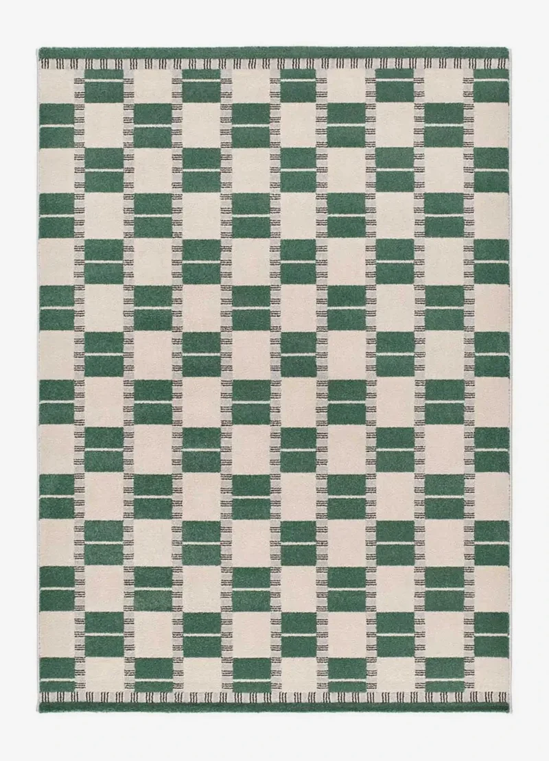Astra 13016 rug in geometric style, green