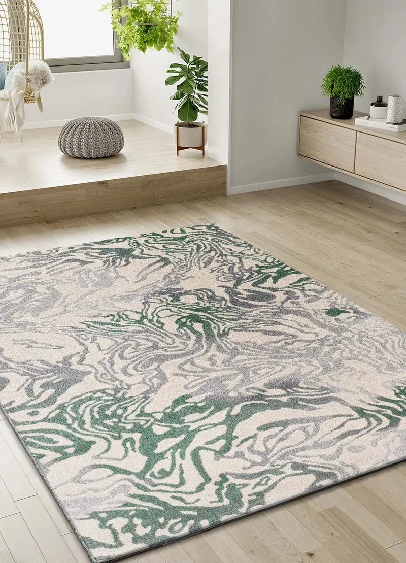 Astra 13004 rug in abstract style, green