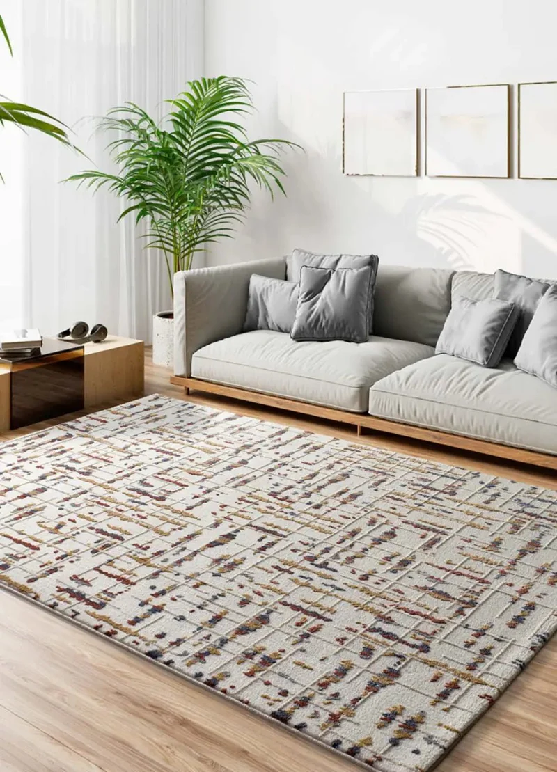 Amara 12992 geometric style rug in multicolor