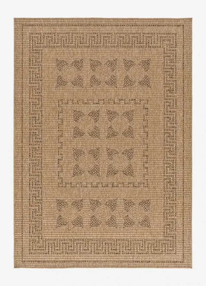 Acra 5046 classic-style jute effect rug in natural color