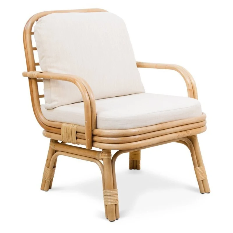 Malibú armchair in natural cane