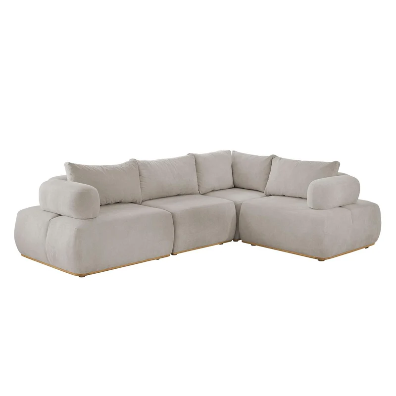 Sala Funcional Carter Chenille Impetu Beige, Natural