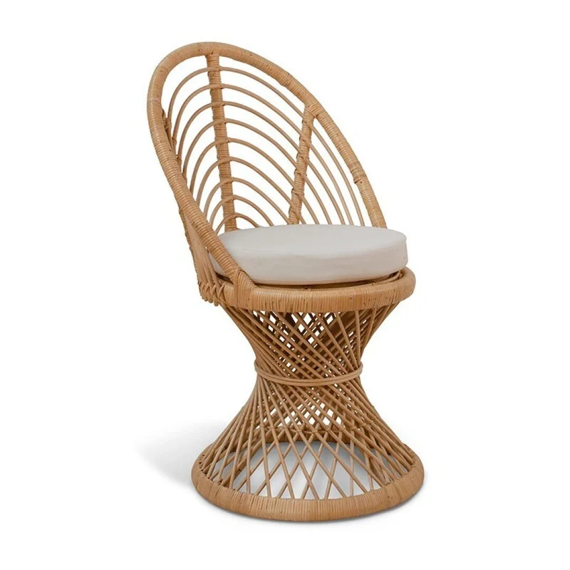 Emma armchair in natural rattan