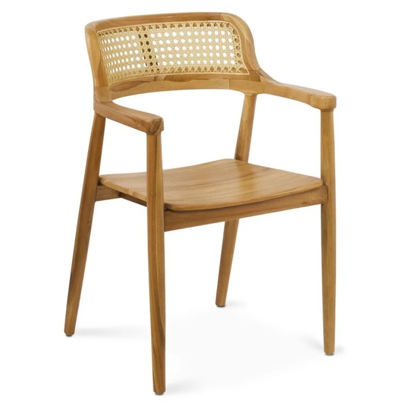 Tokio armchair in teak and synthetic fibre