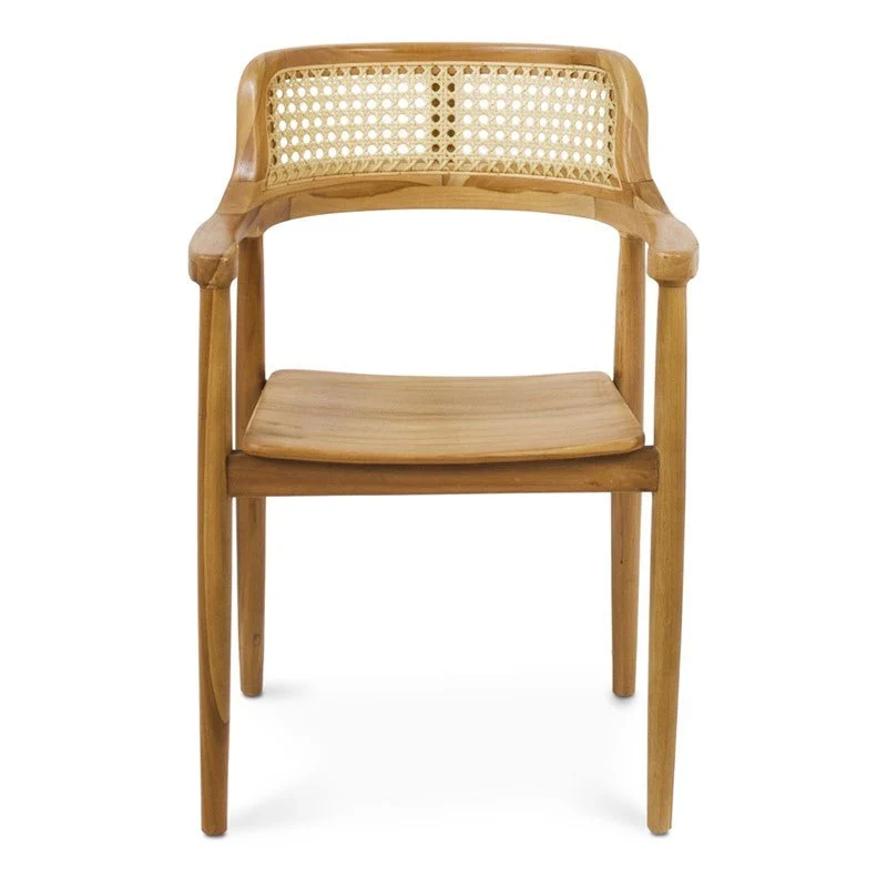 Tokio armchair in teak and synthetic fibre