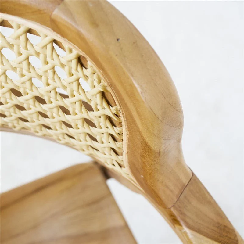 Tokio armchair in teak and synthetic fibre