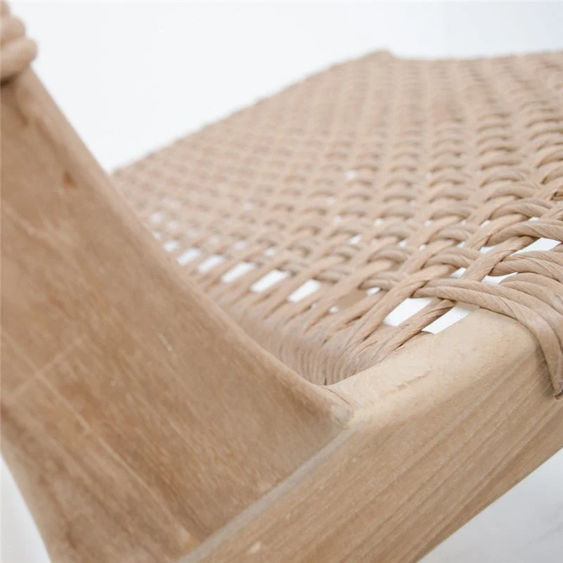 Relax armchair in teak and synthetic fibre
