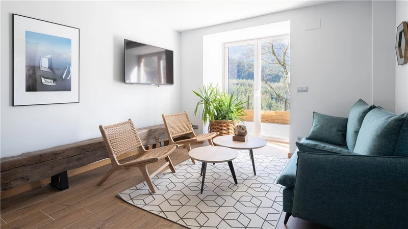 Relax armchair in teak and synthetic fibre