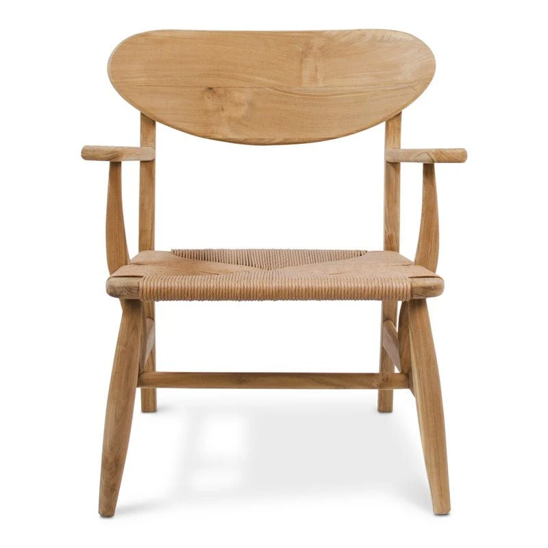 Copenhague armchair in teak and synthetic fibre