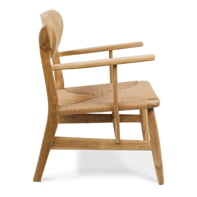 Copenhague armchair in teak and synthetic fibre