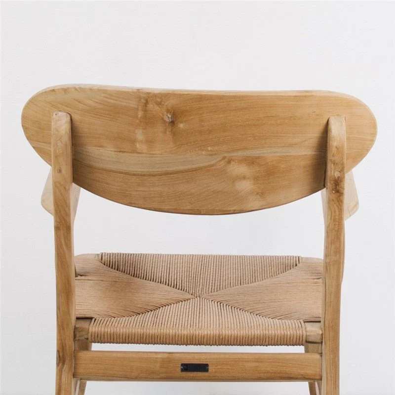 Copenhague armchair in teak and synthetic fibre