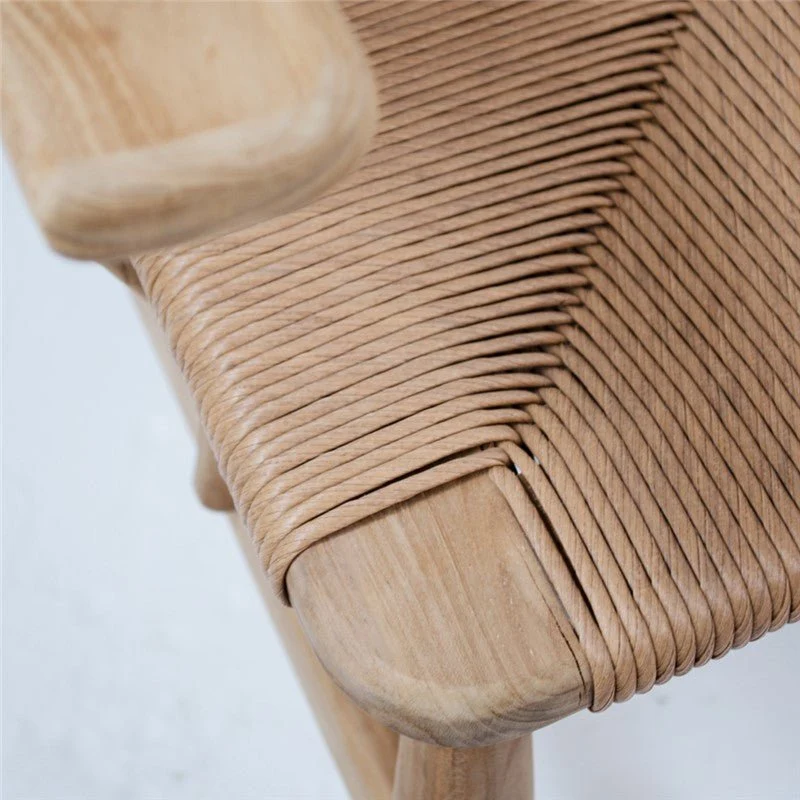Copenhague armchair in teak and synthetic fibre