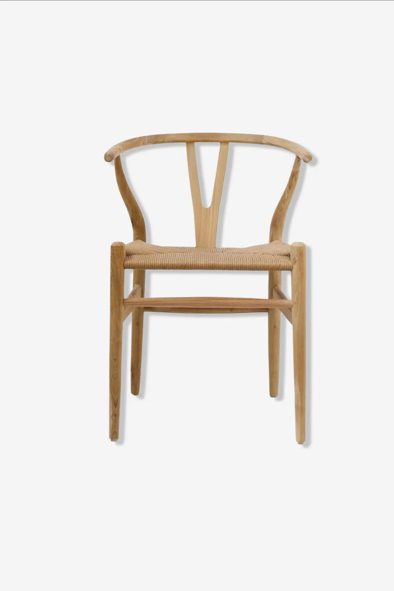 Dinastía armchair in teak and synthetic fibre