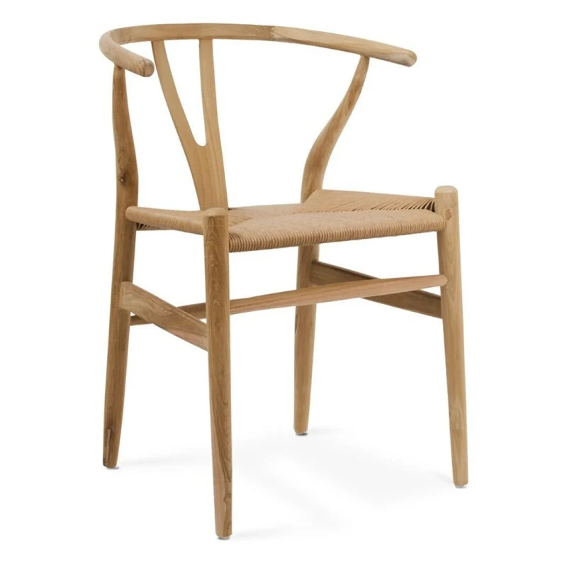Dinastía armchair in teak and synthetic fibre