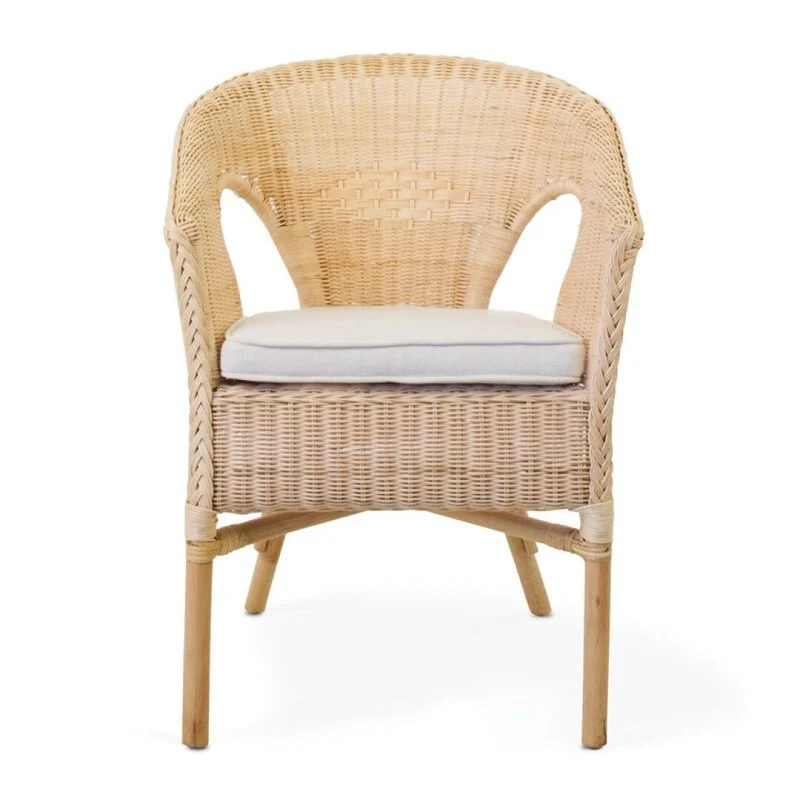 Sophie armchair in natural rattan