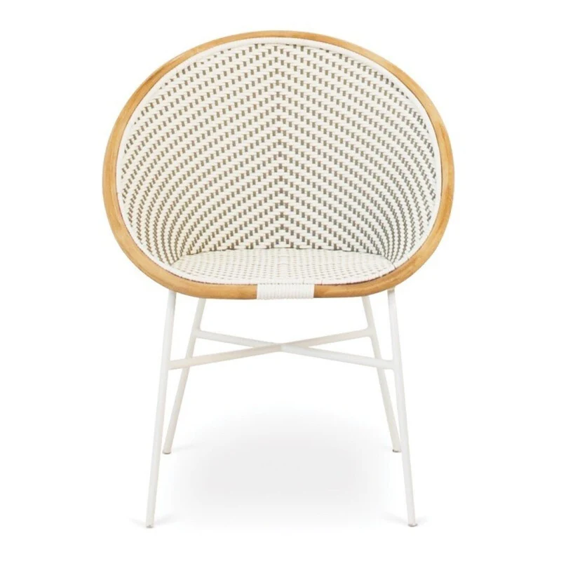 Stonia armchair with white legs