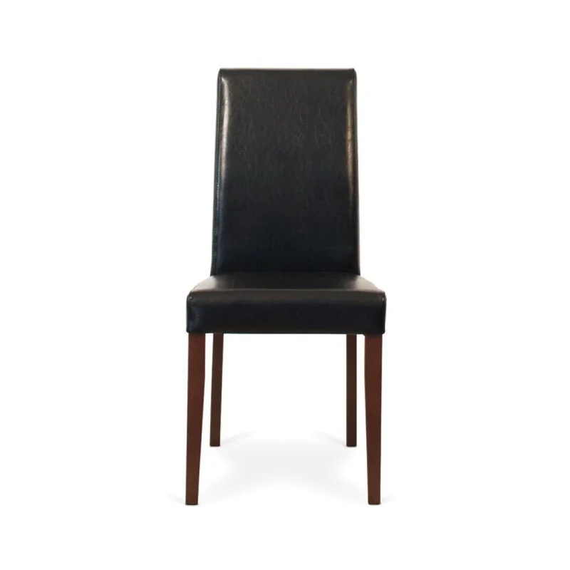 Black leather chair