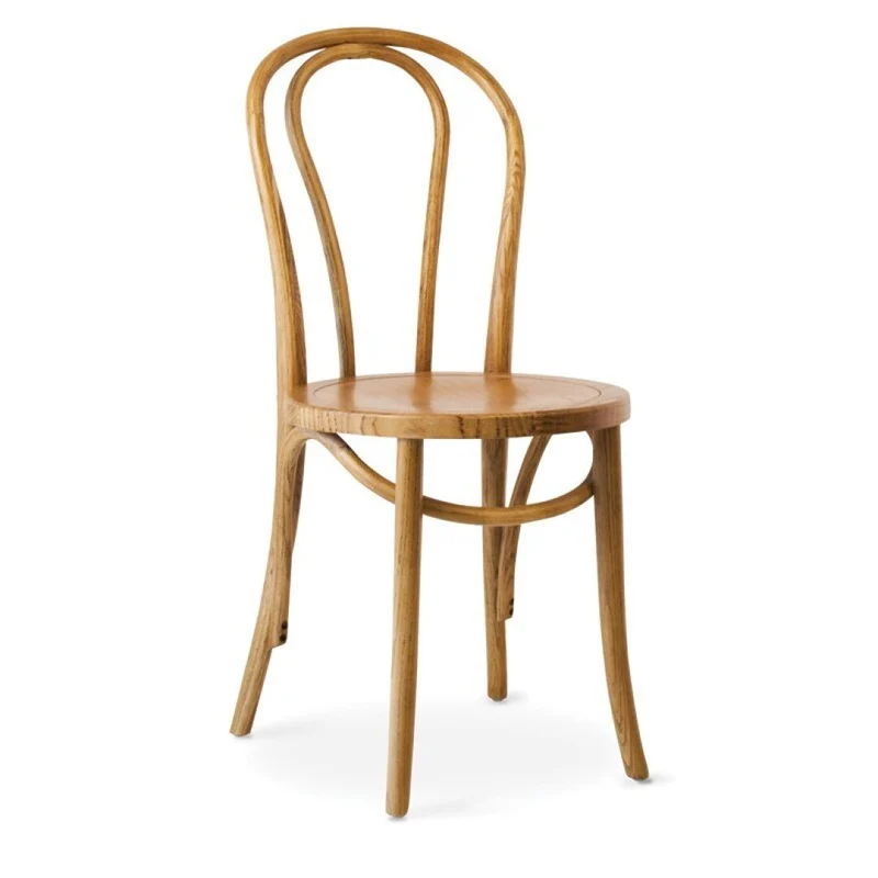 Thonet chair with wooden seat, oak