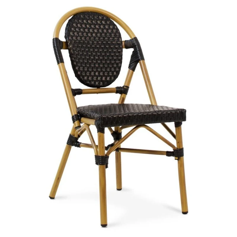 Rivoli aluminium chair, black
