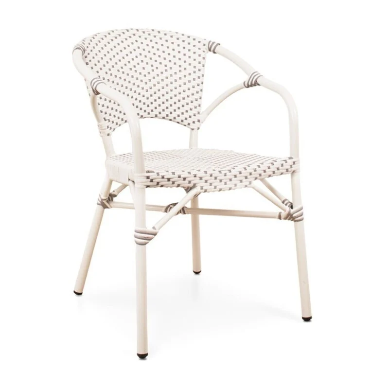 Bahía armchair, white and grey