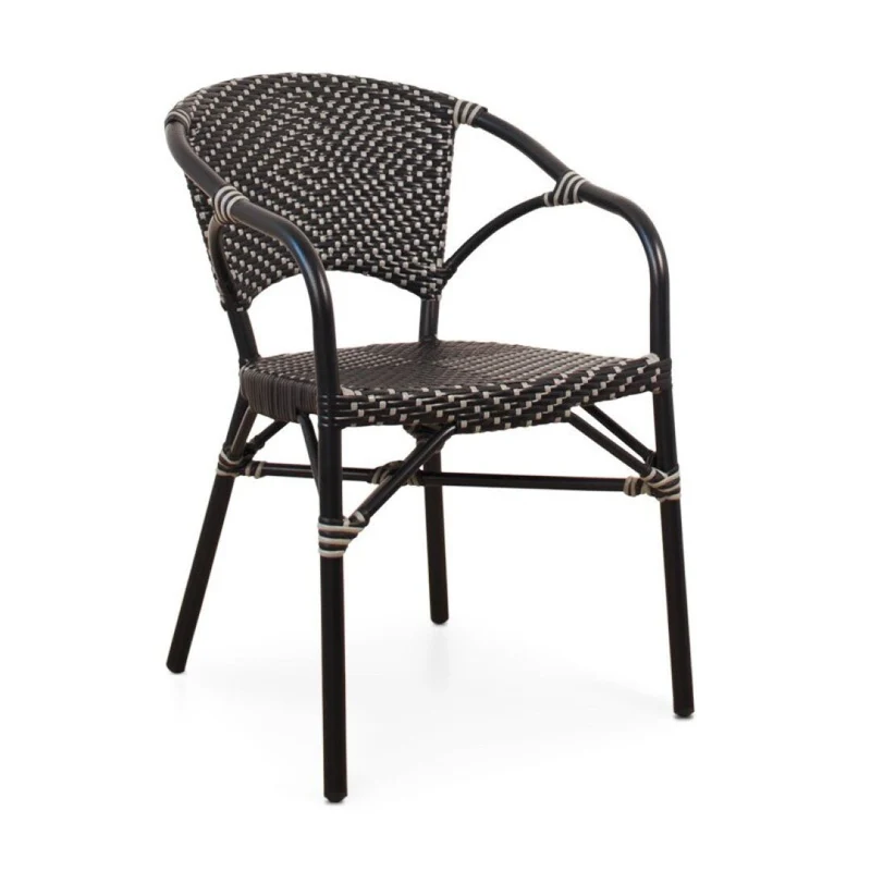 Bahía armchair, black and grey