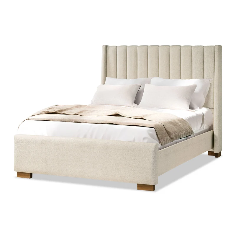 Cama Queen Harrison Eurolino Vitore Marfil, Natural