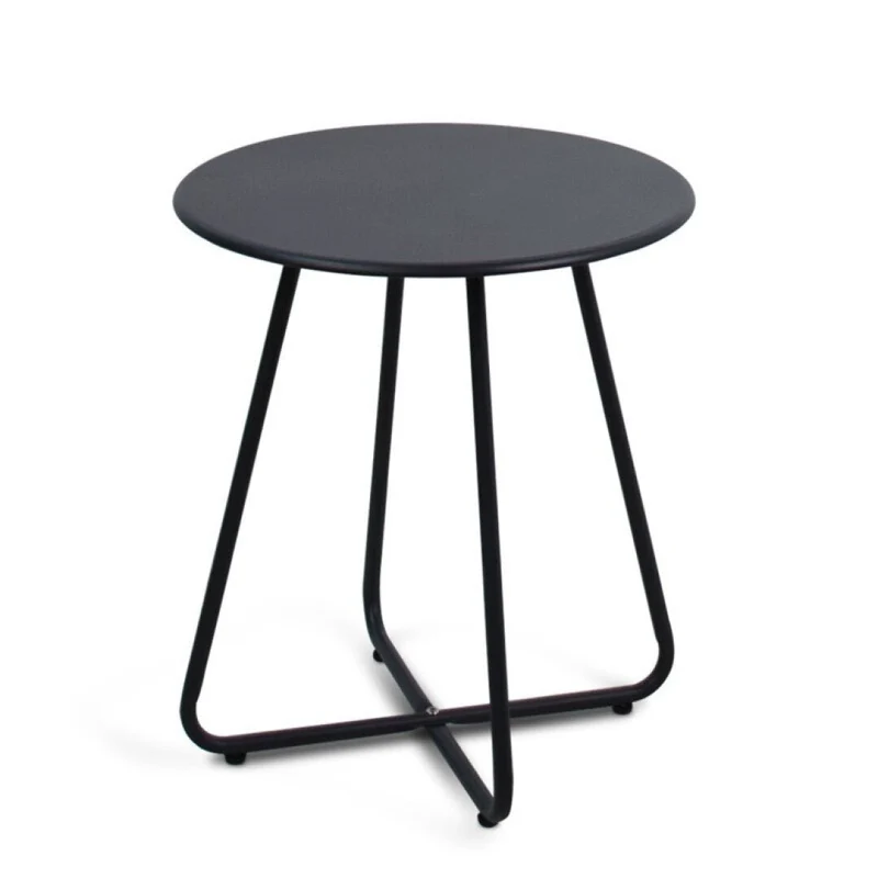 Lucca side table, grey, Ø45 cm