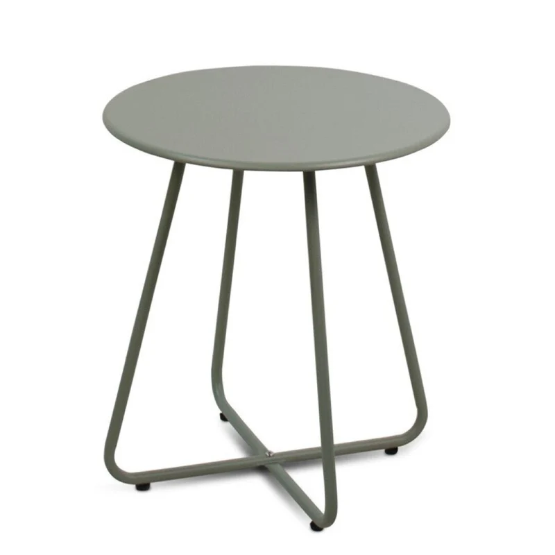 Lucca side table, green, Ø45 cm