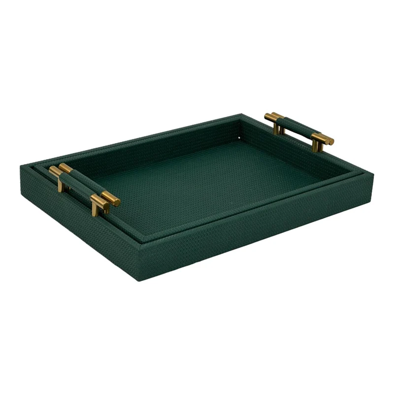 Bandeja 46X33X8.5 Verde Setx2 F243