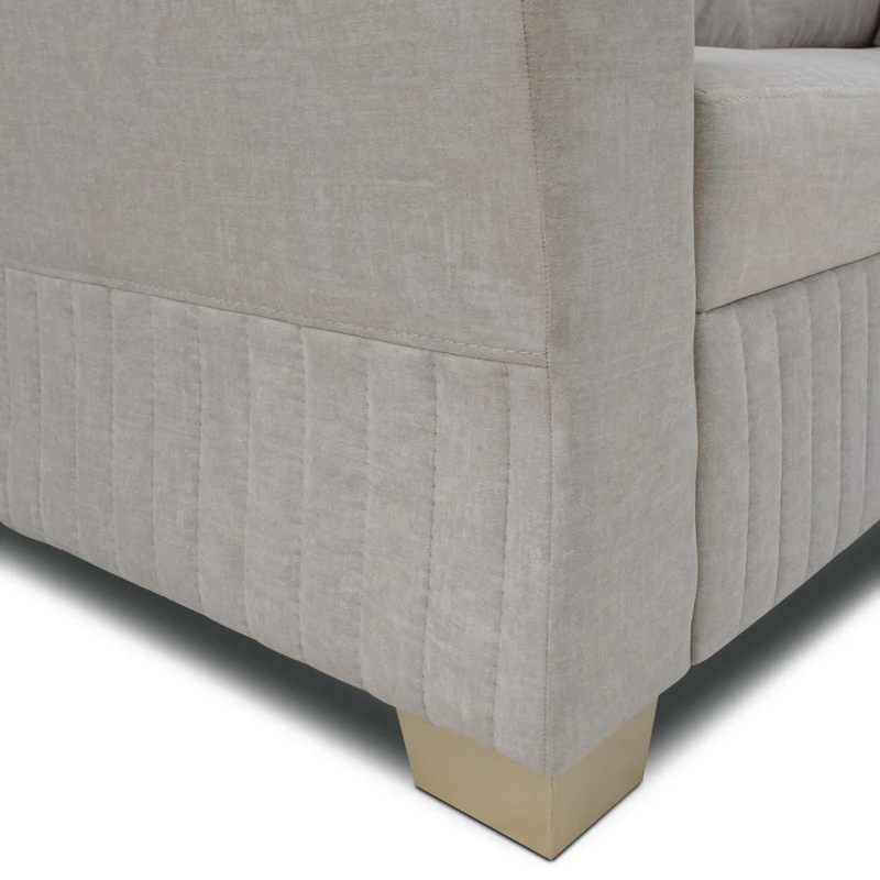 Sala Rinconera Tampa Velvet Idilio Crudo, Champaña