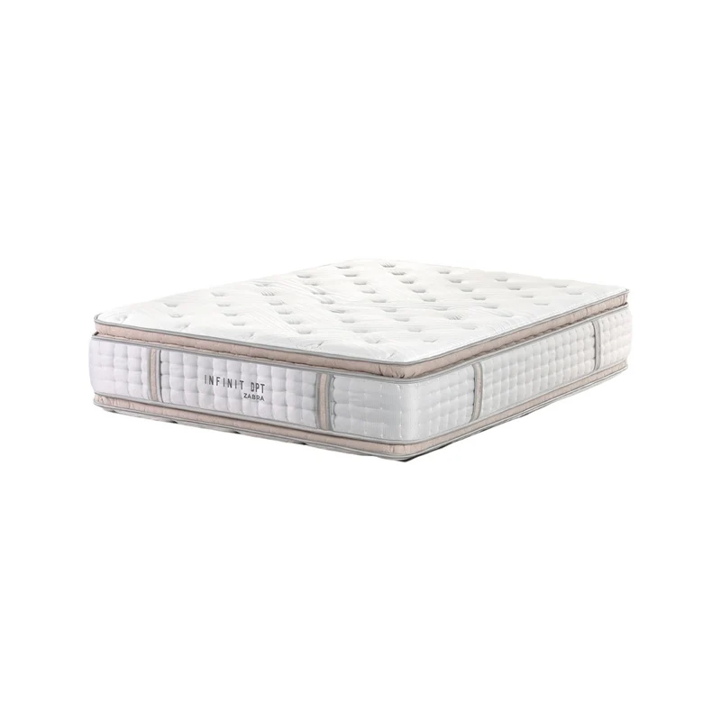 Combo Cama Doble Bulgari Eurolino Perla, Champaña + Colchón Infinit Pillow Top