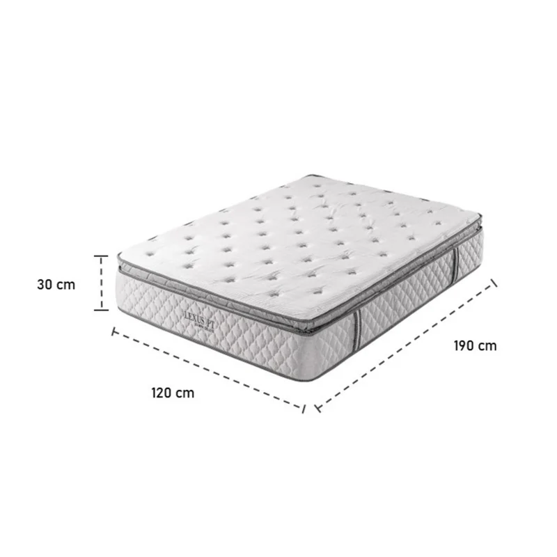 Colchón Semi Doble Lexus Deluxe Pillow Top (Garantia 15 años)