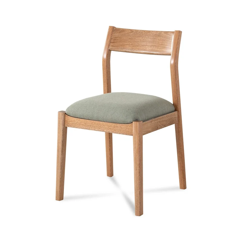 Silla Comedor Dalton Lino Verona Verde, Natural