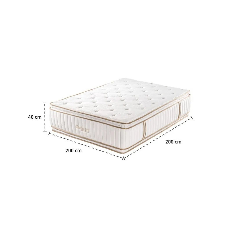 Colchón King Silenzio Deluxe Doble Pillow Top (Garantia 25 Años)
