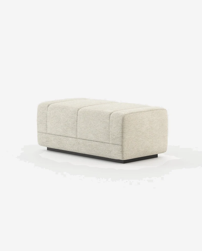 Francis rectangular pouf