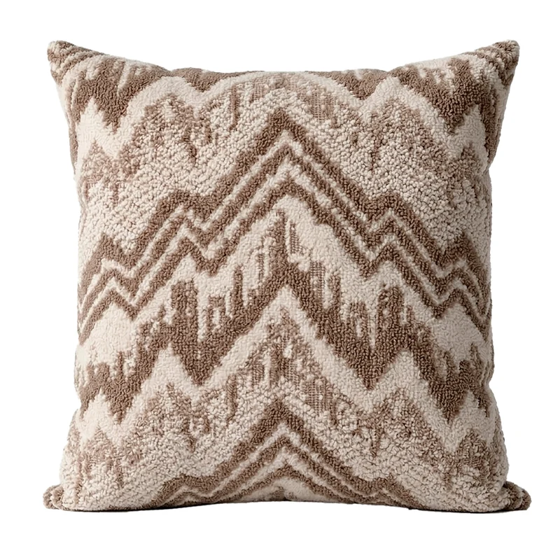 Cojín 45X45 Bamby Zigzag Canela