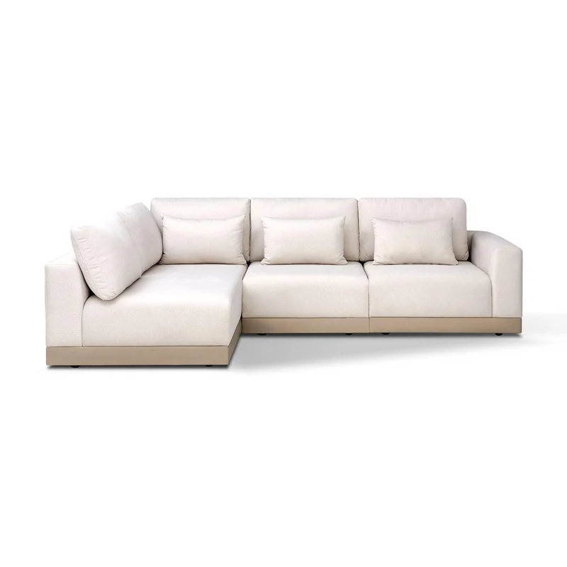 Sala Funcional Montreal Velvet Serena Crema Izquierda