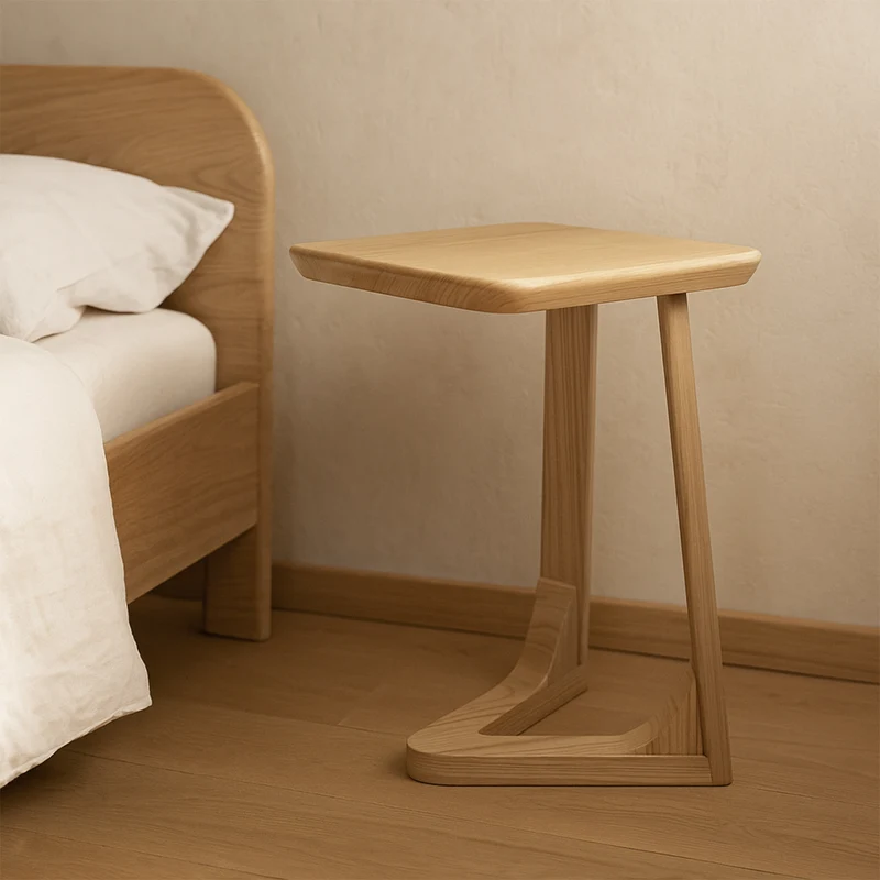 Combo Cama Doble Fox Natural + Colchón Lexus Pillow Top + Nochero Artemisa Natural