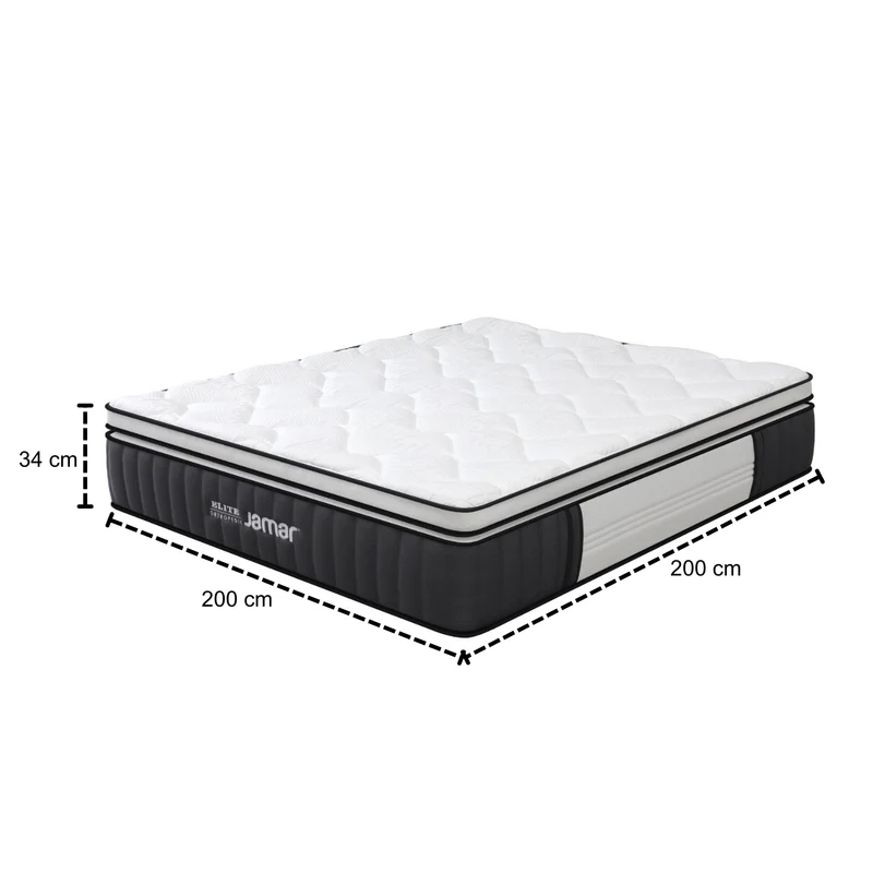 Colchon King 2.00 Elite Eurotop (Garantia 9 Años) (Garantia 9 años)