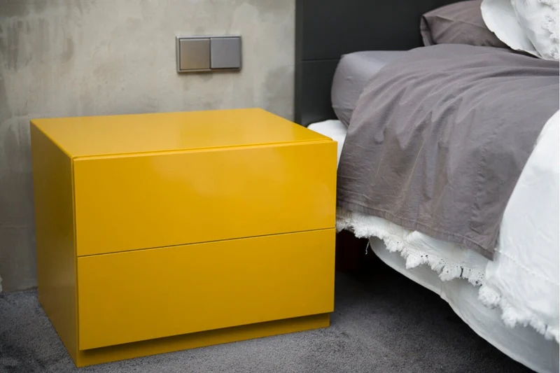 Custom-made wooden bed frame