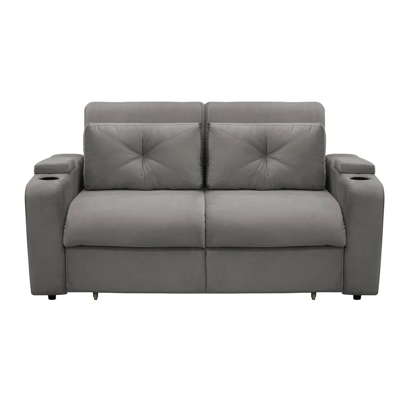 Sofá Cama Boston Velvet London Taupe