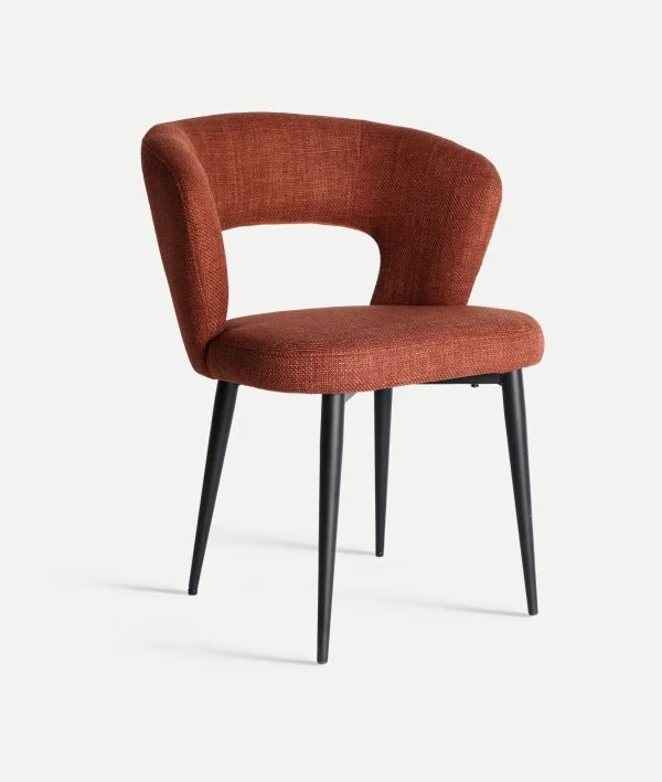 FLAGNAC chair with contemporary design in red