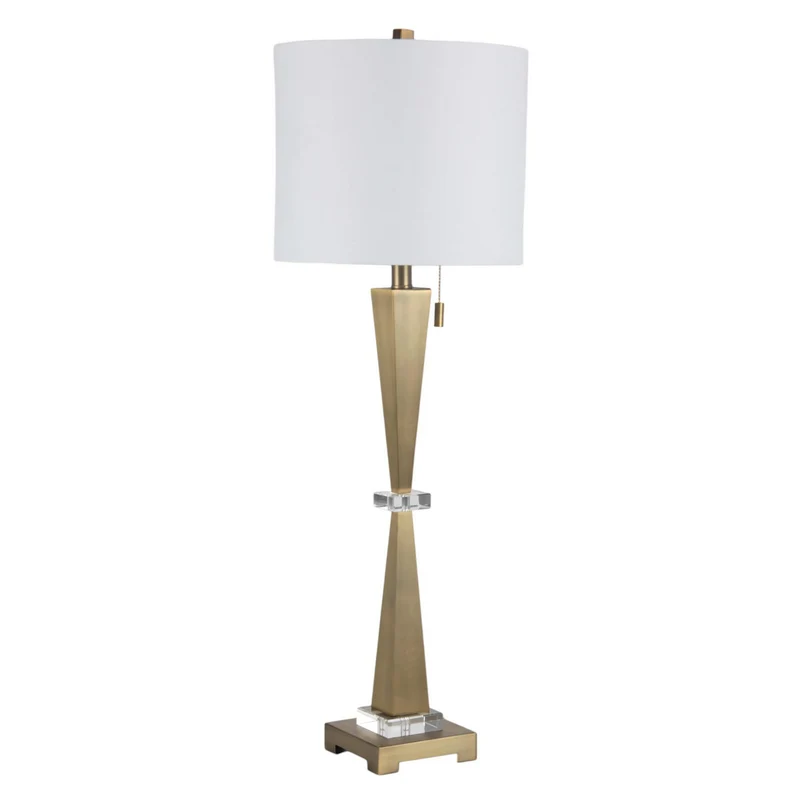 Lampara De Mesa 91X30X30 Elan Dorado