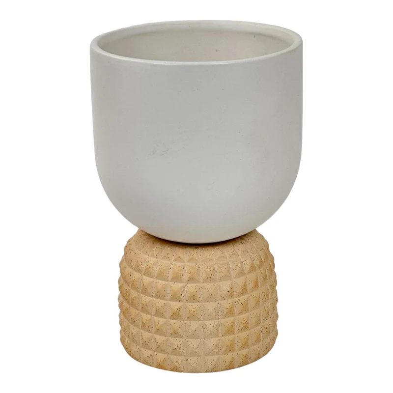 Macetas 13.5X13.5X20.7 Blanco Base F243
