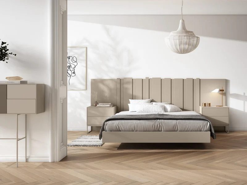 Custom-made lacquered wooden headboard - Corsica