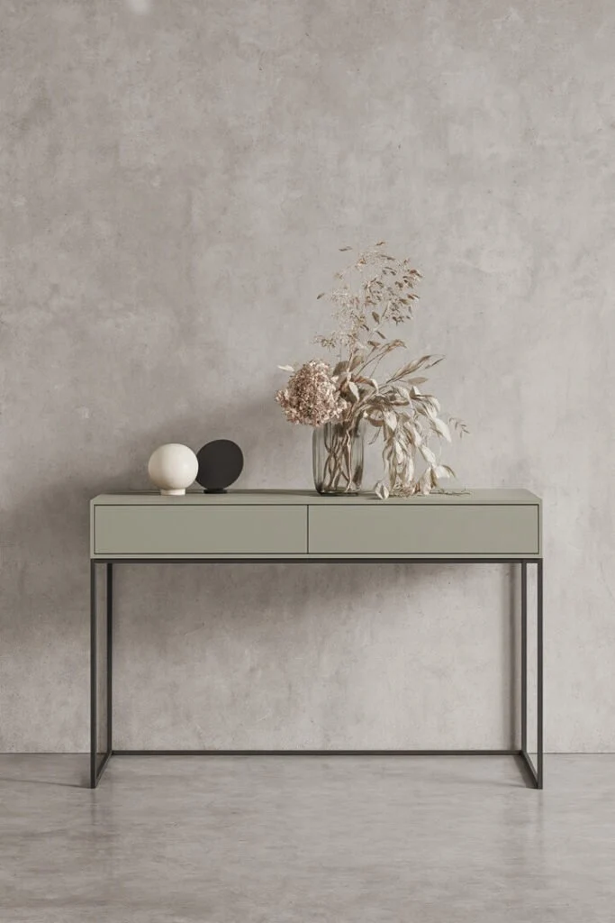 Custom-made lacquered wooden console table - Lanzarote