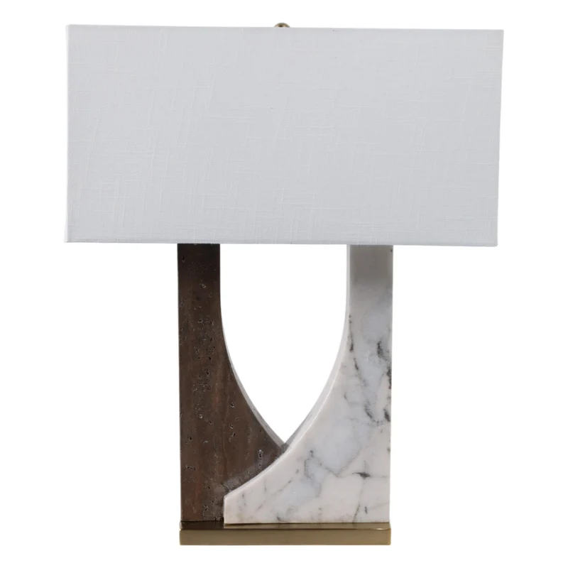 Lampara Mesa 55X20X43 Arco Blanco Cafe