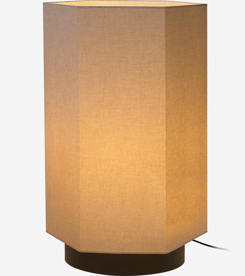 Roxi Floor Lamp 45 - Matte black base and white cream shade